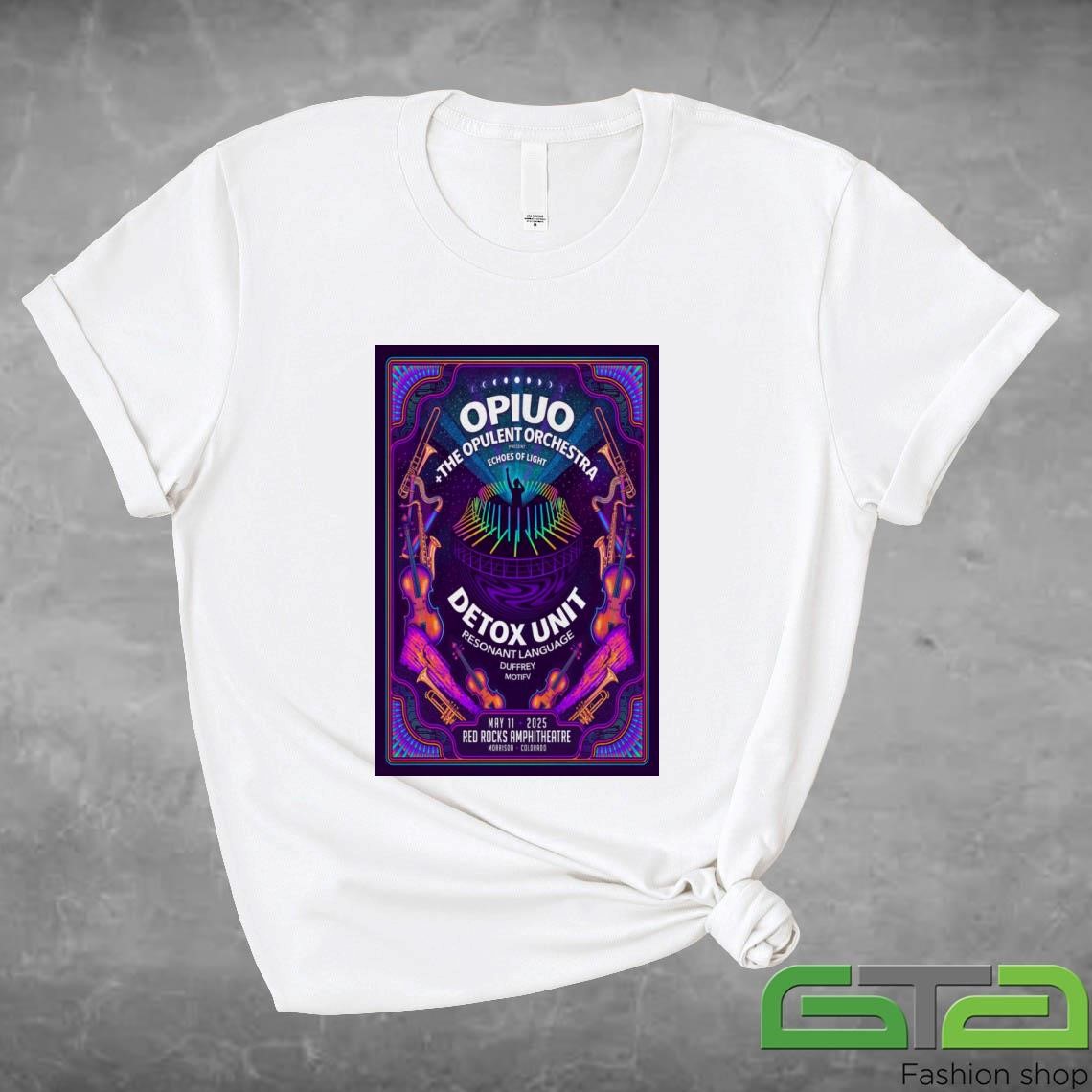 Official Opiuo Red Rocks Amphitheatre in Morrison CO 5-11-2025 T-shirt