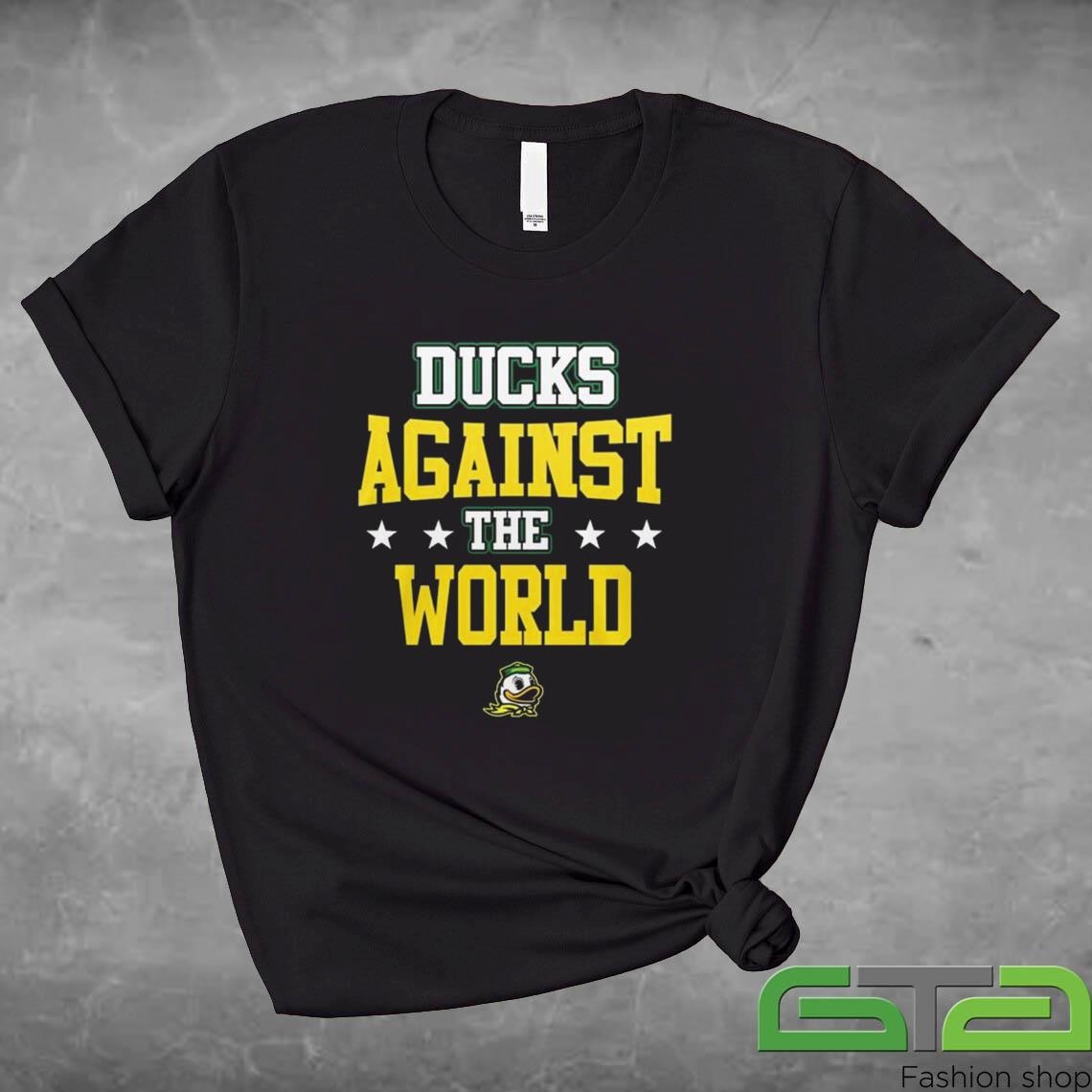 Official Oregon Ducks Against The World Team Fighting Ducks 2024 T-shirt