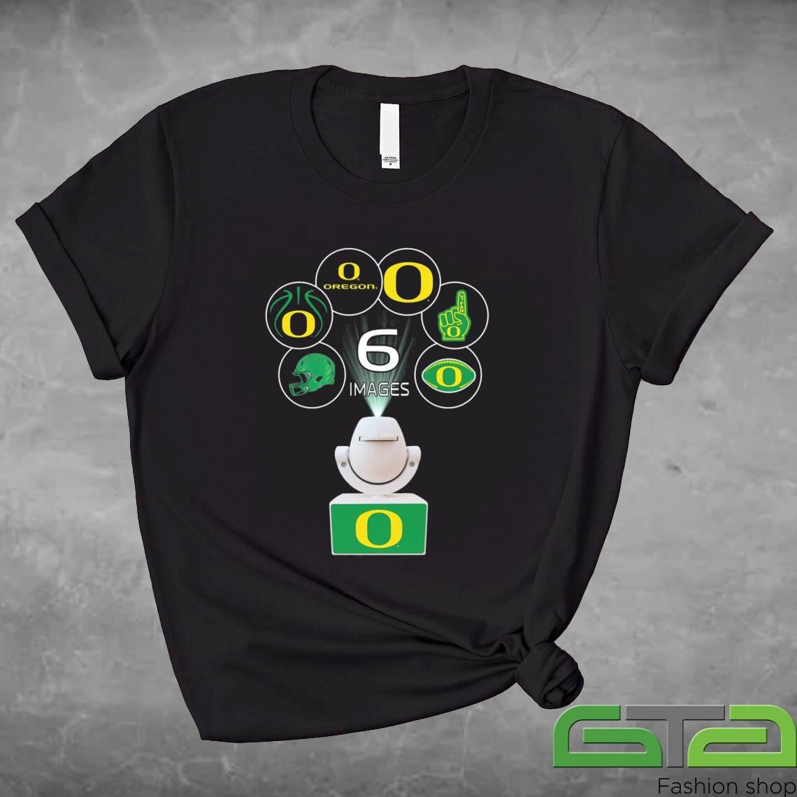 Official Oregon Ducks LED Mini Spotlight Projector Night Light T-shirt