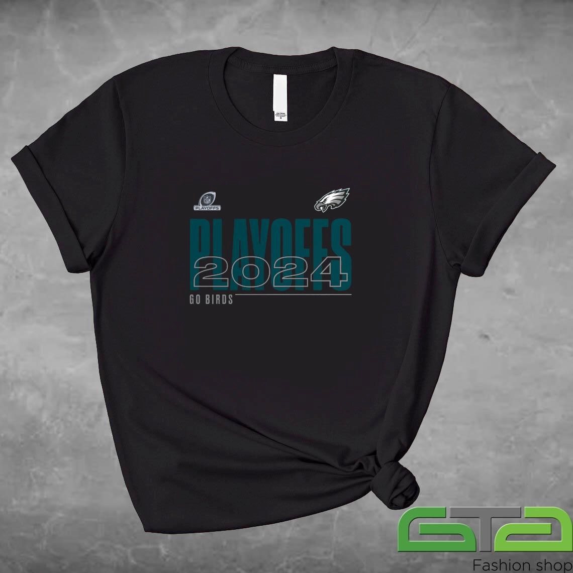 Official Philadelphia Eagles 2024 NFL Playoffs T-shirt