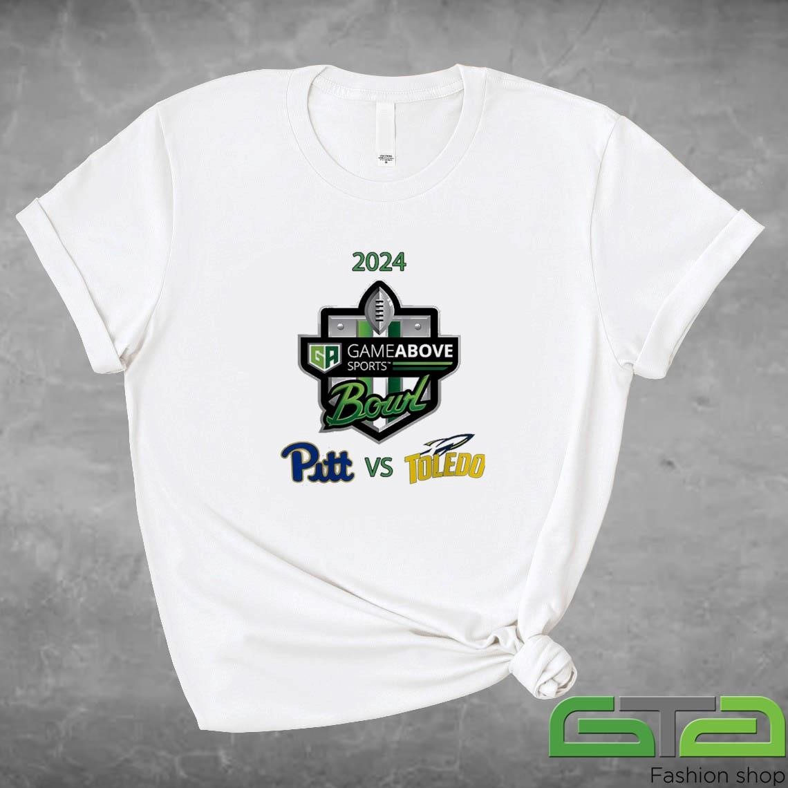 Official Pittsburgh Panthers Vs Toledo Rockets 2024 Gameabove Sports Bound On December 26th NCAA Division T-shirt