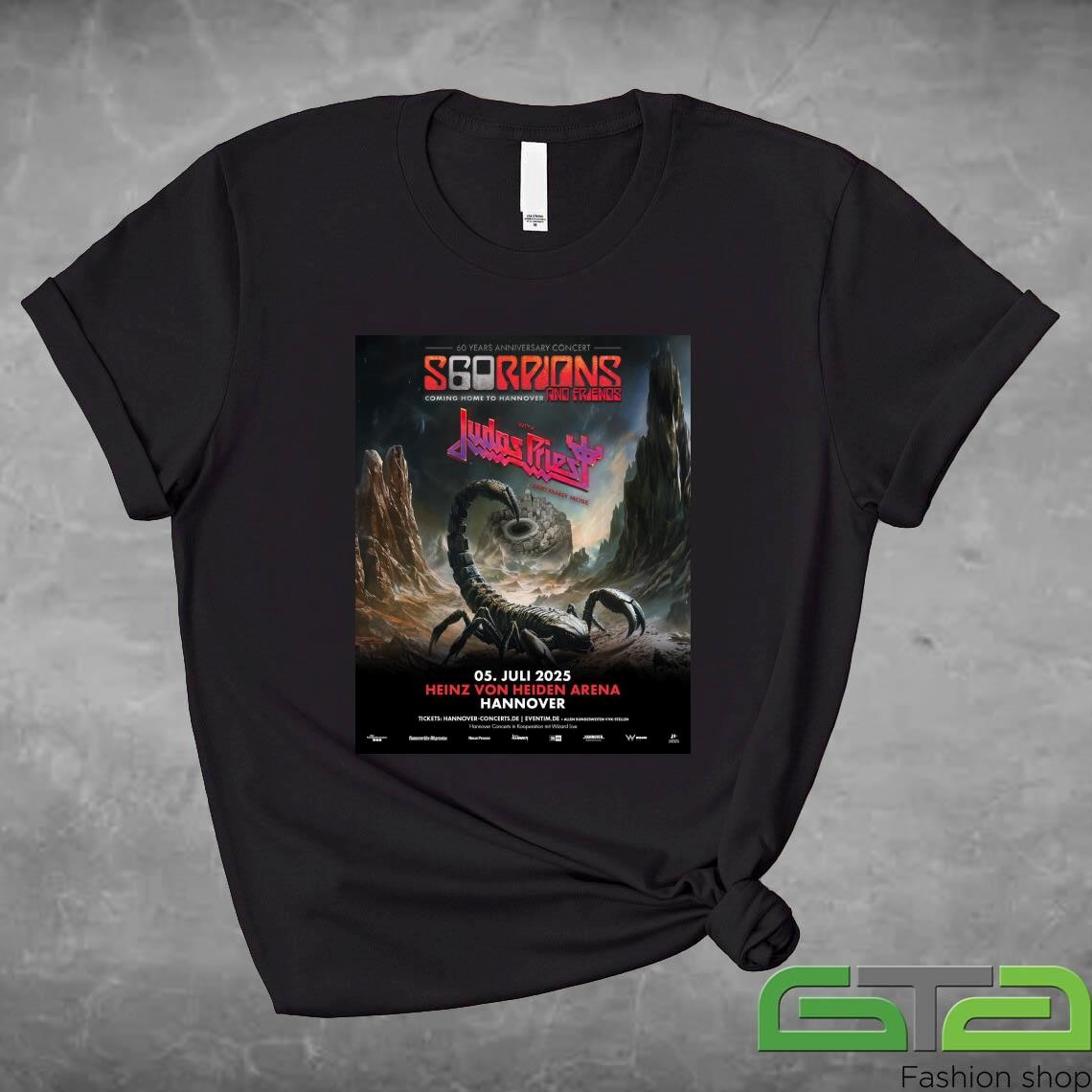 Official Scorpions 60 Years Anniversary Concert Coming Home To Hannover And Friends At Heinz Von Heiden Arena On July 5 2025 T-shirt