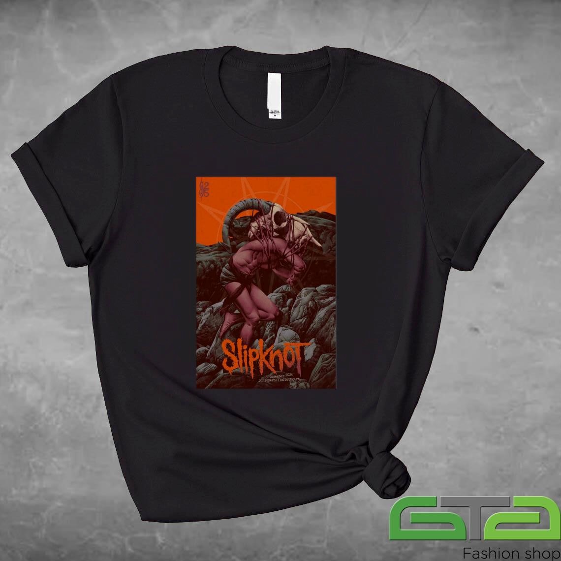 Official Slipknot On December 8 2024 At Schleyer-Halle In Stuttgart, Germany Concert T-shirt