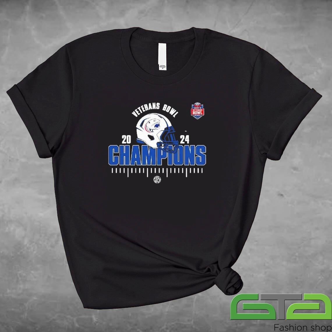 Official South Alabama Jaguars Football 2024 Champions IS4S Salute To Veterans Bowl T-shirt