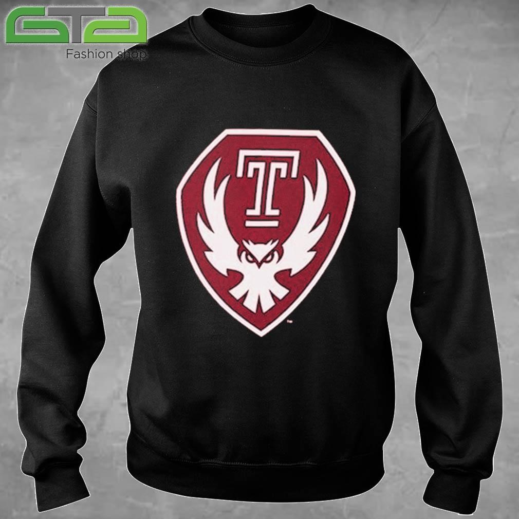 Official Temple Owls Crimson Primary Logo T-shirt