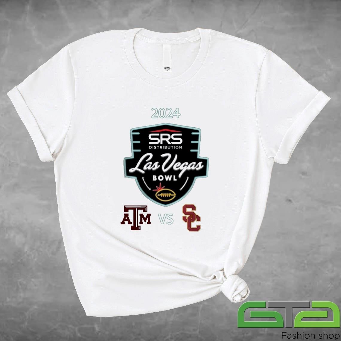 Official Texas AM Aggies Vs USC Trojans Las Vegas Bowl 27th December NCAA Division T-shirt