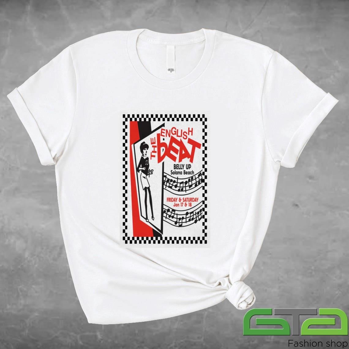 Official The English Beat Belly Up Tavern in Solana Beach CA Jan 17-18 2025 T-shirt