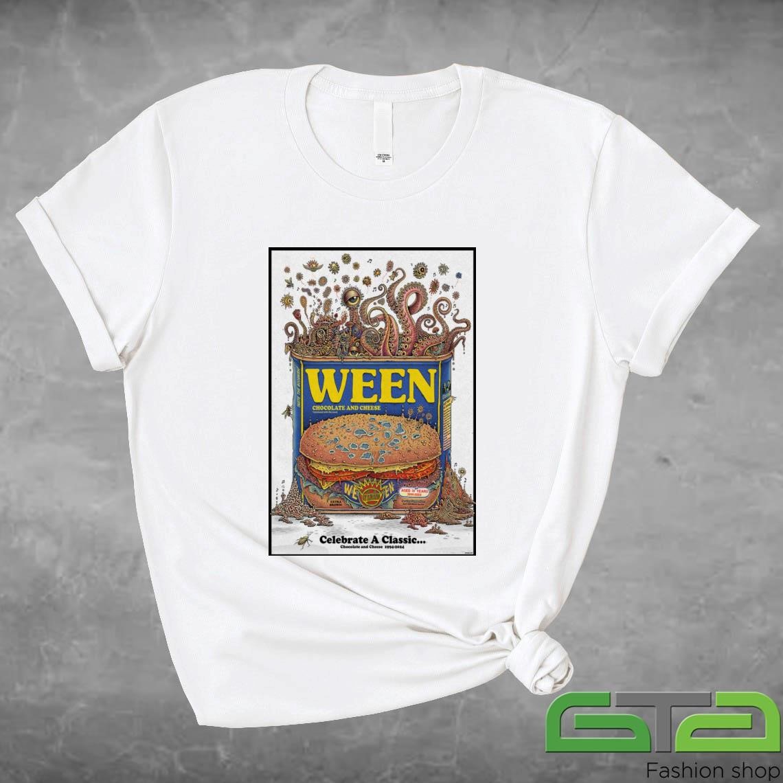 Official Ween Emek Chocolate & Cheese 30th Anniversary T-shirt