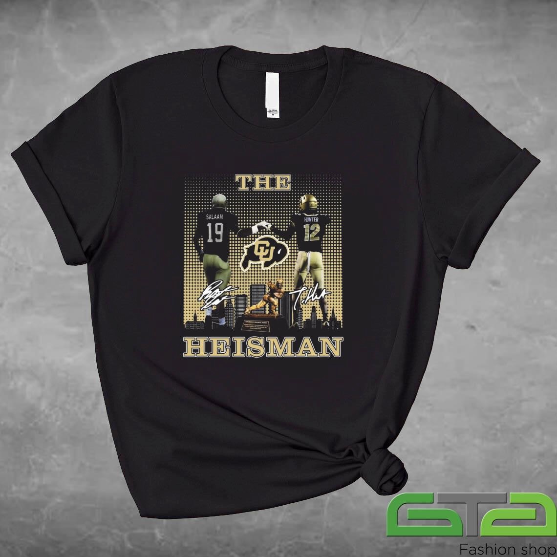 Rashaan Salaam Travis Hunter The Heisman Signature Shirt