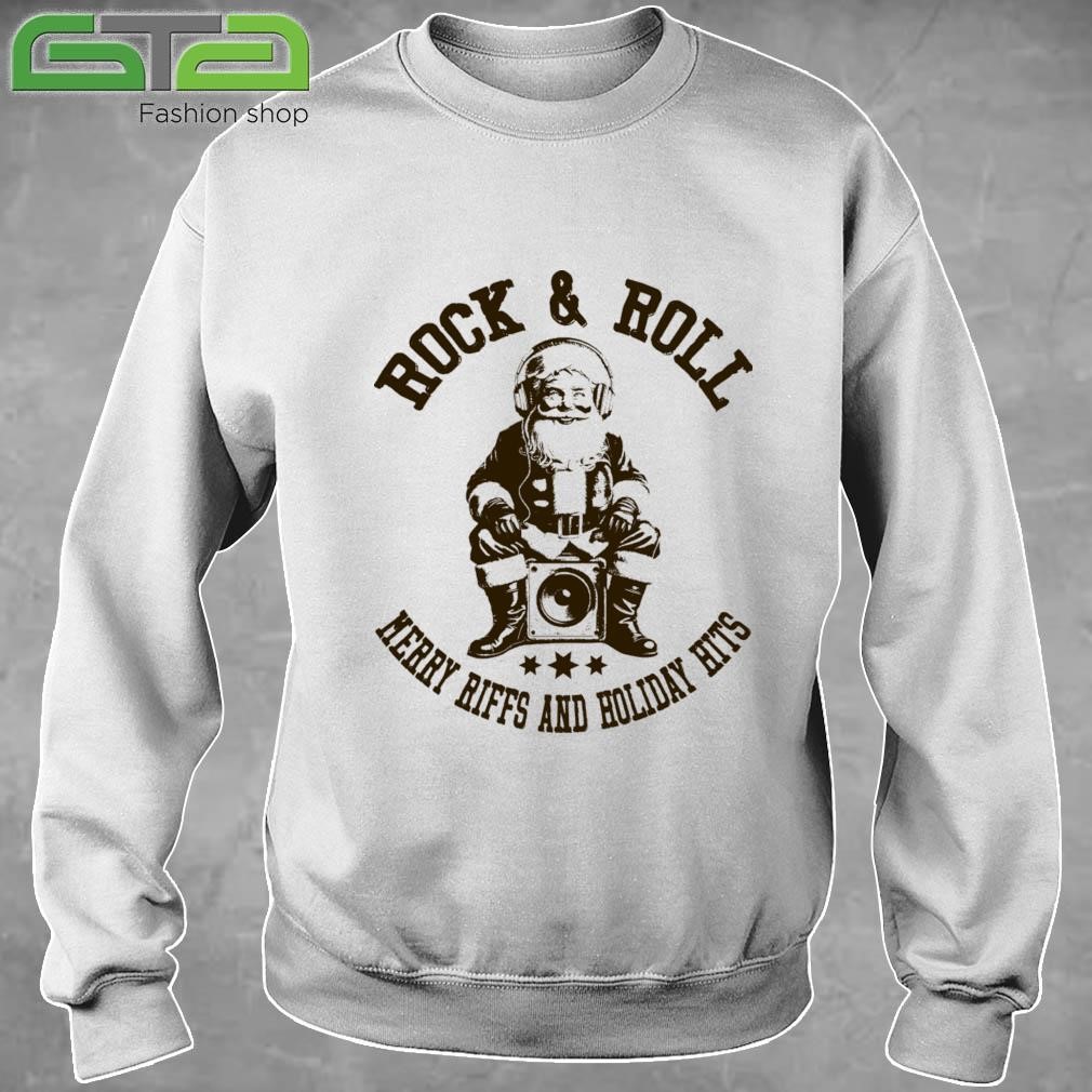 Rock & Roll Merry Riffs And Holiday Hits Sweatshirt