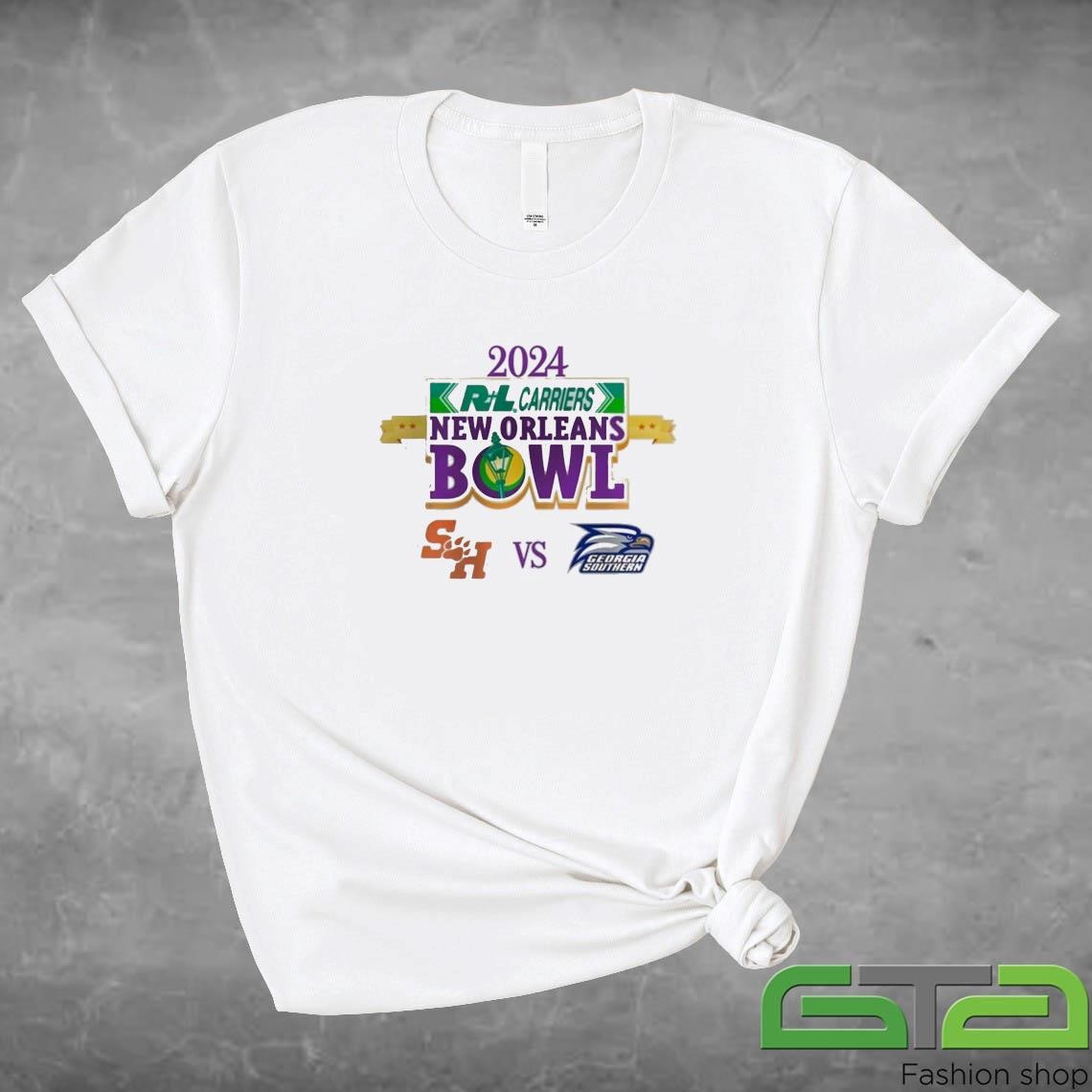 Sam Houston Bearkats Vs Georgia Southern Eagles 2024 New Orleans Bowl Matchup NCAA Division Shirt