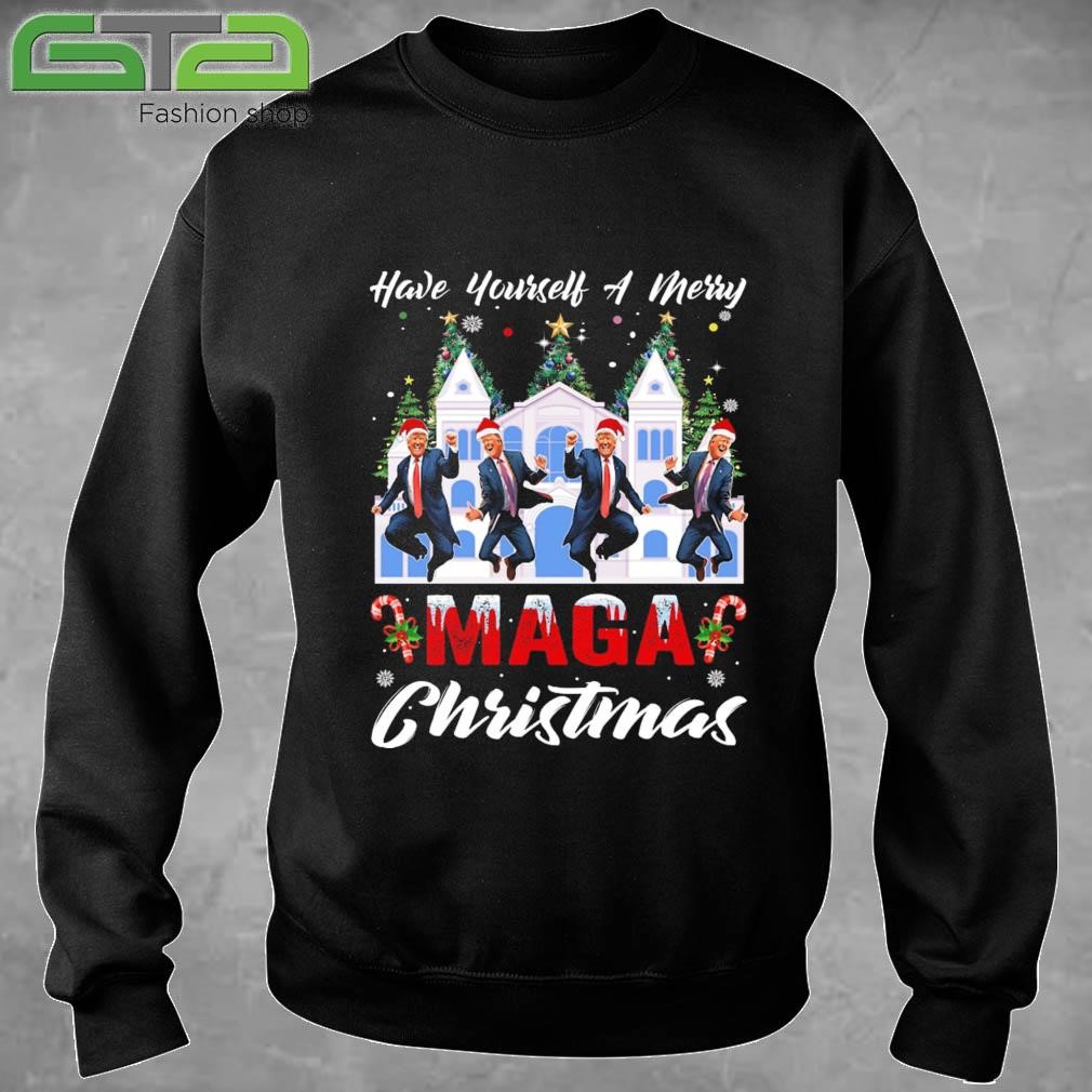 Santa Trump Have Yourself A Merry Maga Christmas Xmas 2024 Sweatshirt