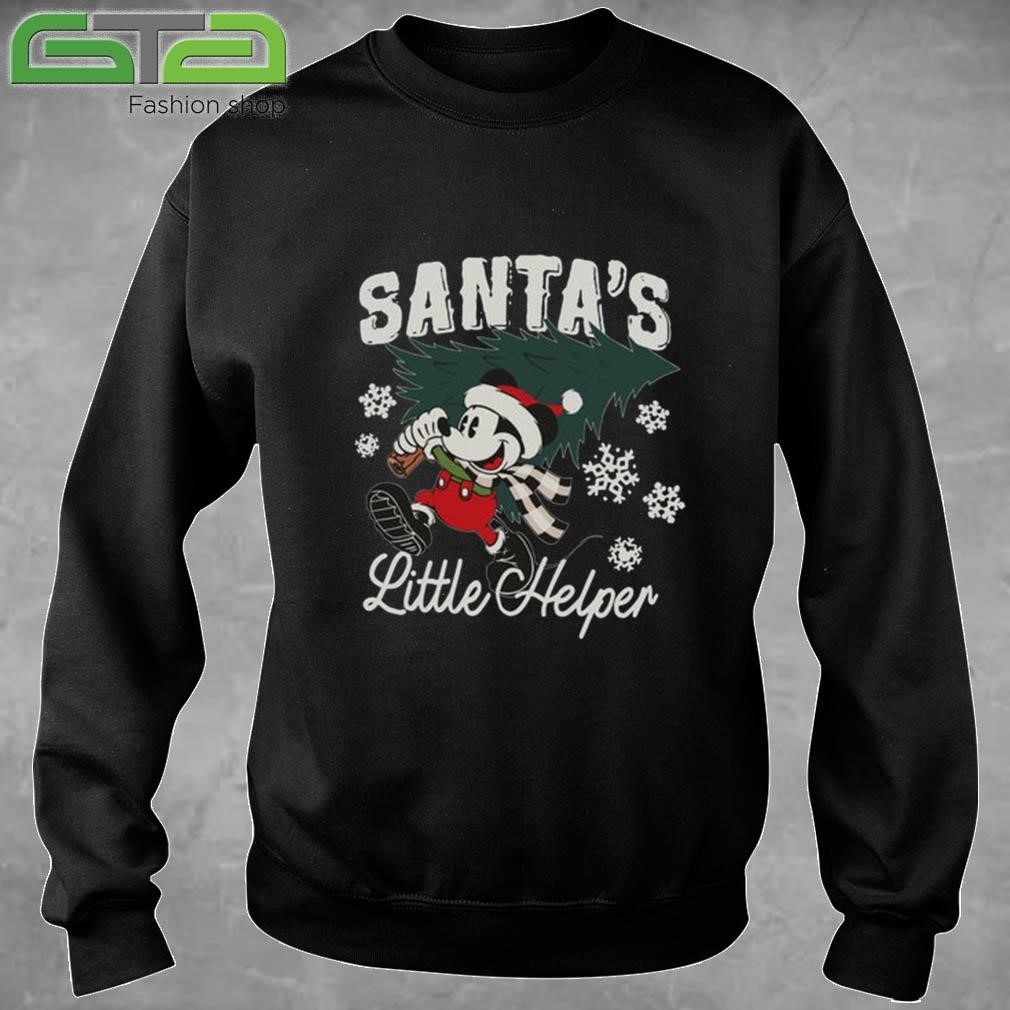 Santa’s Mickey Little Helper Christmas Tree Sweatshirt