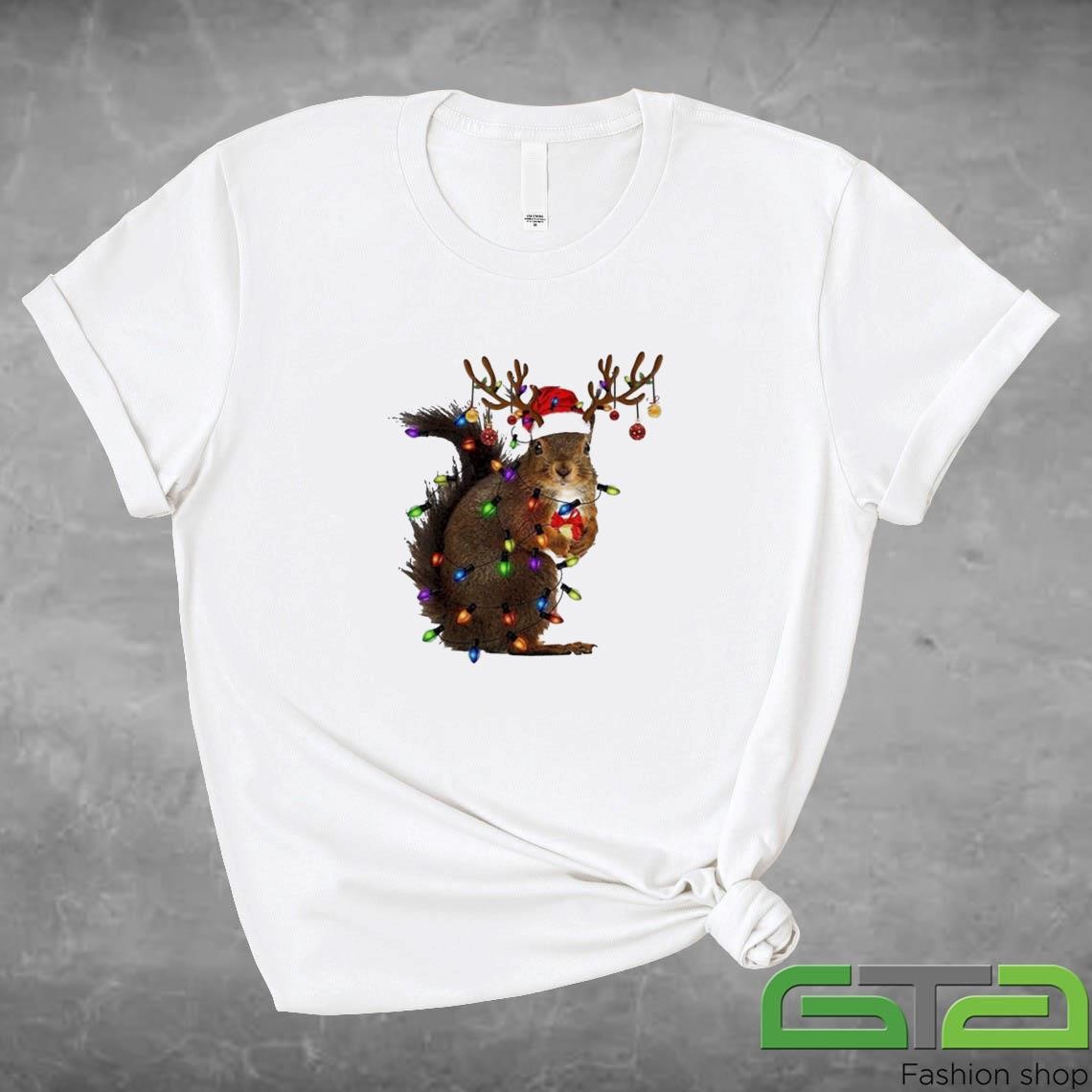 Squirrel Christmas Lights 2024 Sweatshirt