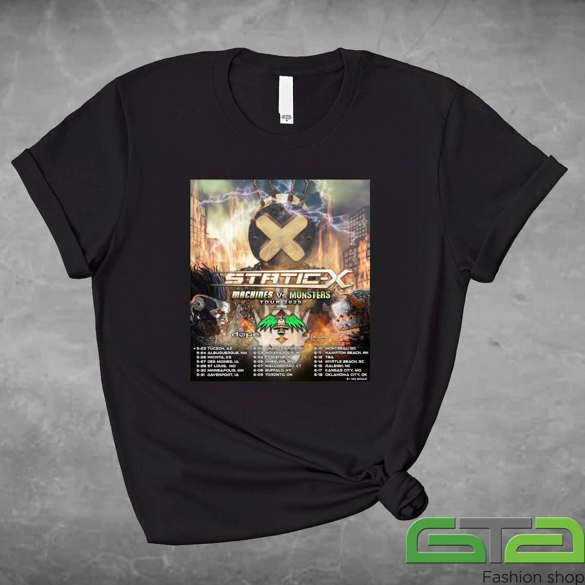 Static-X Announce 2025 Tour with GWAR, dope and A Killer's Confession Shirt