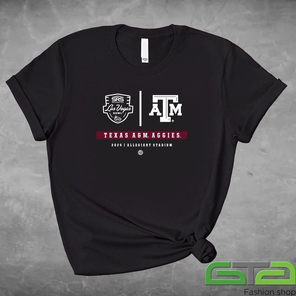 Texas A&M Aggies 2024 SRS Distribution Las Vegas Bowl Allegiant Stadium Shirt