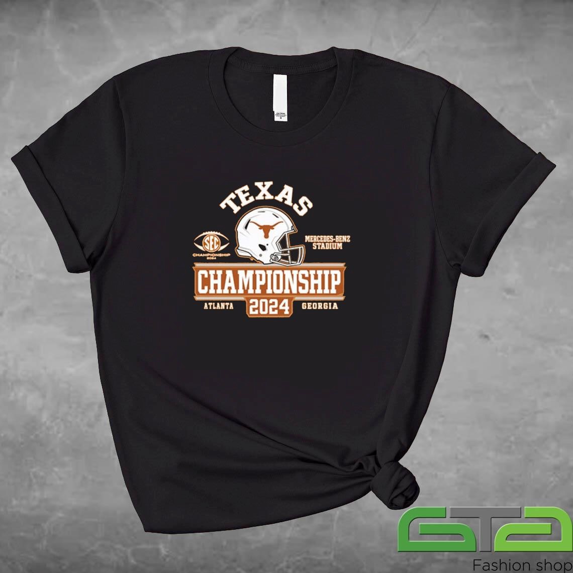 Texas Longhorns 2024 SEC Football Championship Game Bound Helmet Shirt