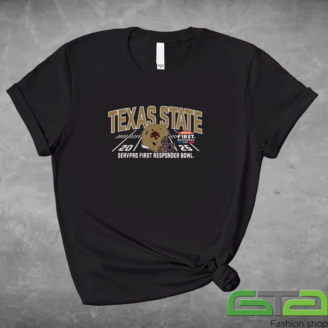 Texas State University Football 2024 First Responder Bowl Bound Shirt