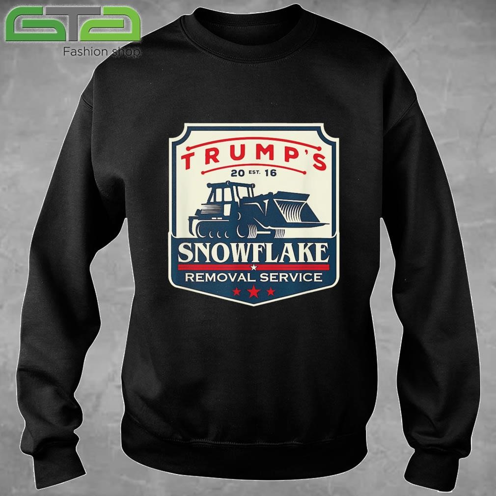 Trump's Snowflake Removal Service Funny Donald Trump 2024 Sweatshirt