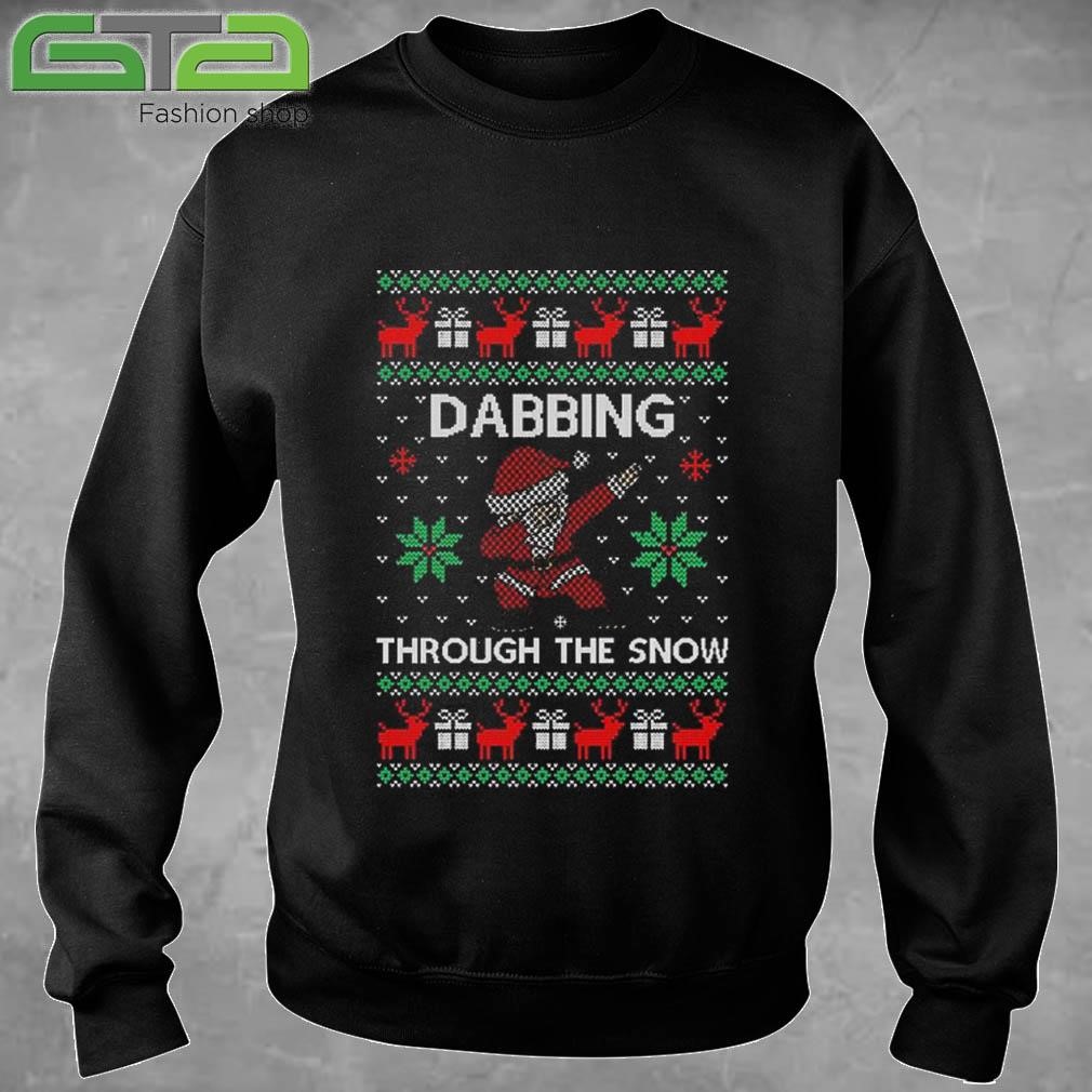 Ugly Christmas 2024 Dabbing Through The Snow Classic Sweatshirt