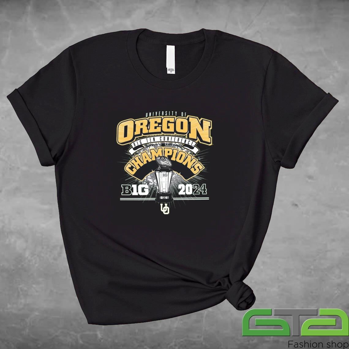 University Of Oregon Duck Champions Big Ten Conference 2024 Shirt