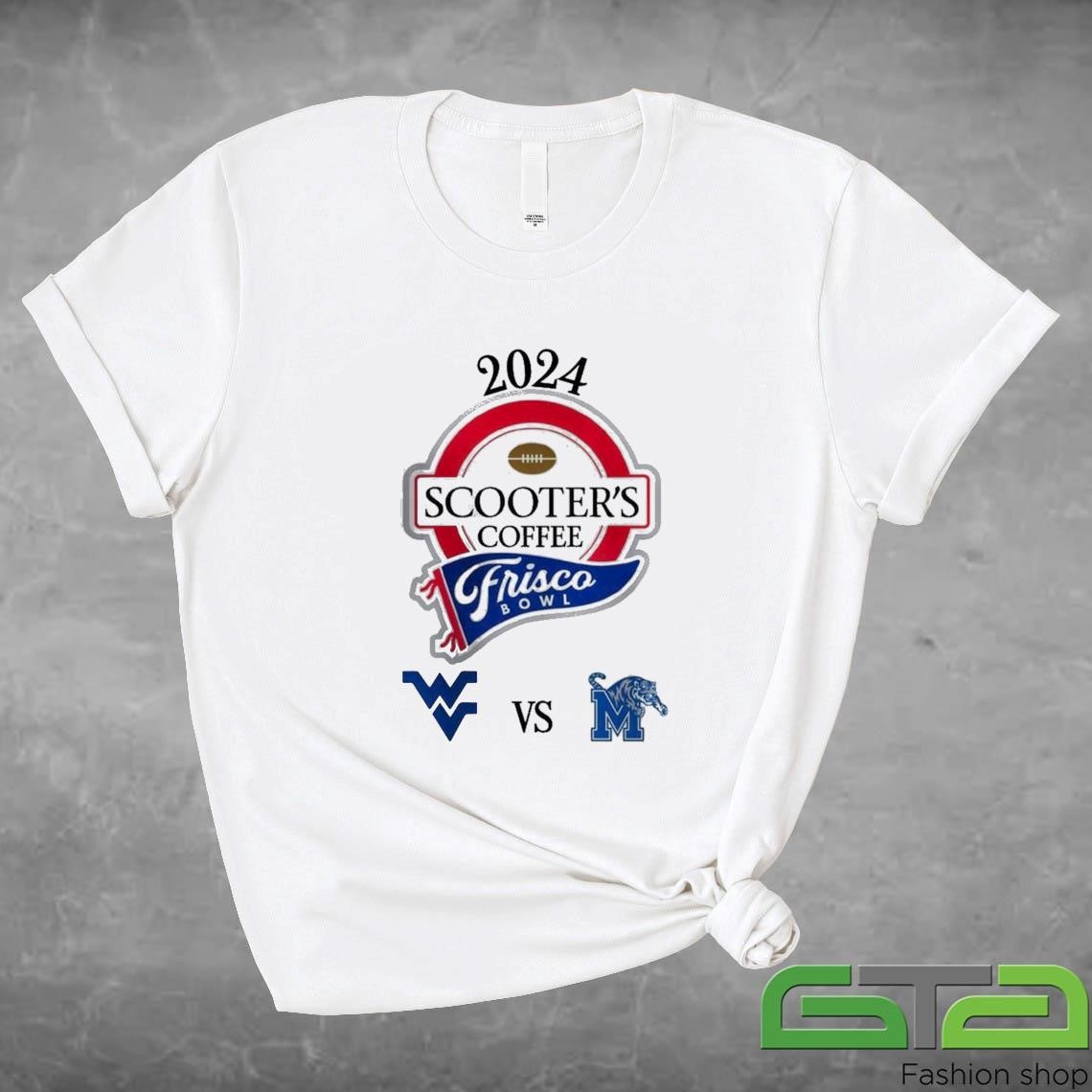 West Virginia Mountaineers Vs Memphis Tigers 2024 Frisco Bowl Matchup NCAA Division Shirt